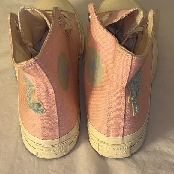 Converse Chuck 70 Hi x Golf Le Fleur Tyler The Creator Pink Chenille Unisex 9/11 - Picture 5 of 16